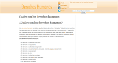 Desktop Screenshot of cualessonlosderechoshumanos.com
